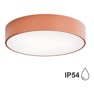 Bathroom ceiling light CLEO 3xE27/24W/230V diameter 40 cm copper IP54