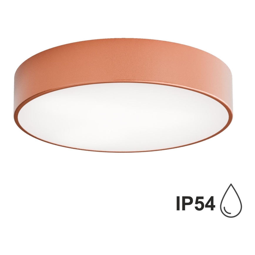 Bathroom ceiling light CLEO 3xE27/24W/230V diameter 40 cm copper IP54