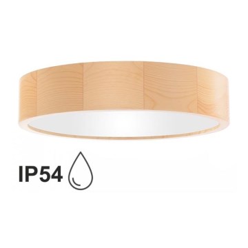Bathroom ceiling light CLEO 3xE27/24W/230V IP54 d. 37,5 cm pine