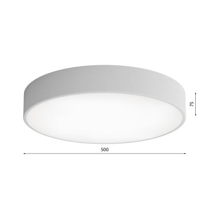 Bathroom ceiling light CLEO 4xE27/24W/230V d. 50 cm grey IP54