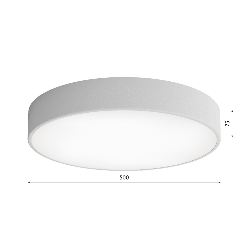 Bathroom ceiling light CLEO 4xE27/24W/230V d. 50 cm grey IP54
