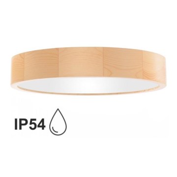 Bathroom ceiling light CLEO 4xE27/24W/230V IP54 d. 47,5 cm pine