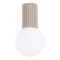Bathroom ceiling light HALO 1xG9/8W/230V d. 12 cm IP44 beige