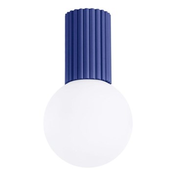 Bathroom ceiling light HALO 1xG9/8W/230V d. 12 cm IP44 blue