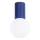 Bathroom ceiling light HALO 1xG9/8W/230V d. 12 cm IP44 blue