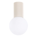 Bathroom ceiling light HALO 1xG9/8W/230V d. 12 cm IP44 creamy
