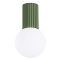 Bathroom ceiling light HALO 1xG9/8W/230V d. 12 cm IP44 green