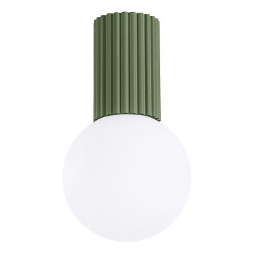 Bathroom ceiling light HALO 1xG9/8W/230V d. 12 cm IP44 green