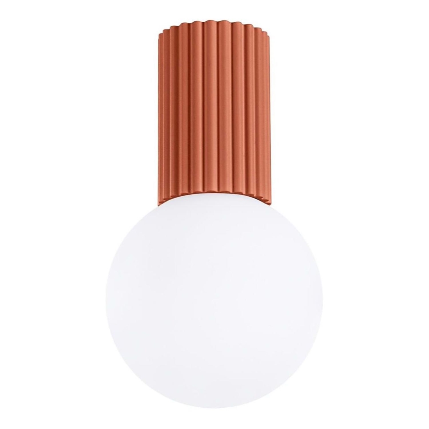 Bathroom ceiling light HALO 1xG9/8W/230V d. 12 cm IP44 orange