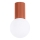 Bathroom ceiling light HALO 1xG9/8W/230V d. 12 cm IP44 orange