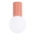 Bathroom ceiling light HALO 1xG9/8W/230V d. 12 cm IP44 pink
