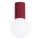Bathroom ceiling light HALO 1xG9/8W/230V d. 12 cm IP44 red