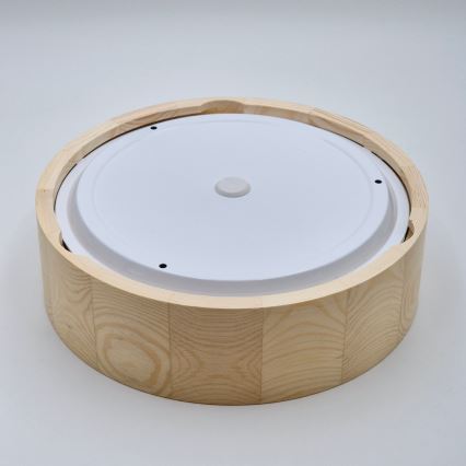 Bathroom ceiling light NATURAL 2xE27/15W/230V IP54 pine ø 27 cm - FSC certified