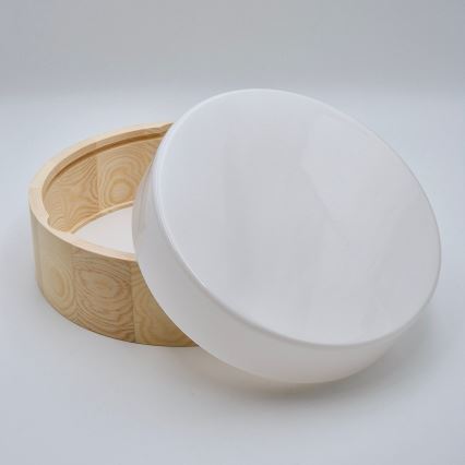 Bathroom ceiling light NATURAL 2xE27/15W/230V IP54 pine ø 27 cm - FSC certified