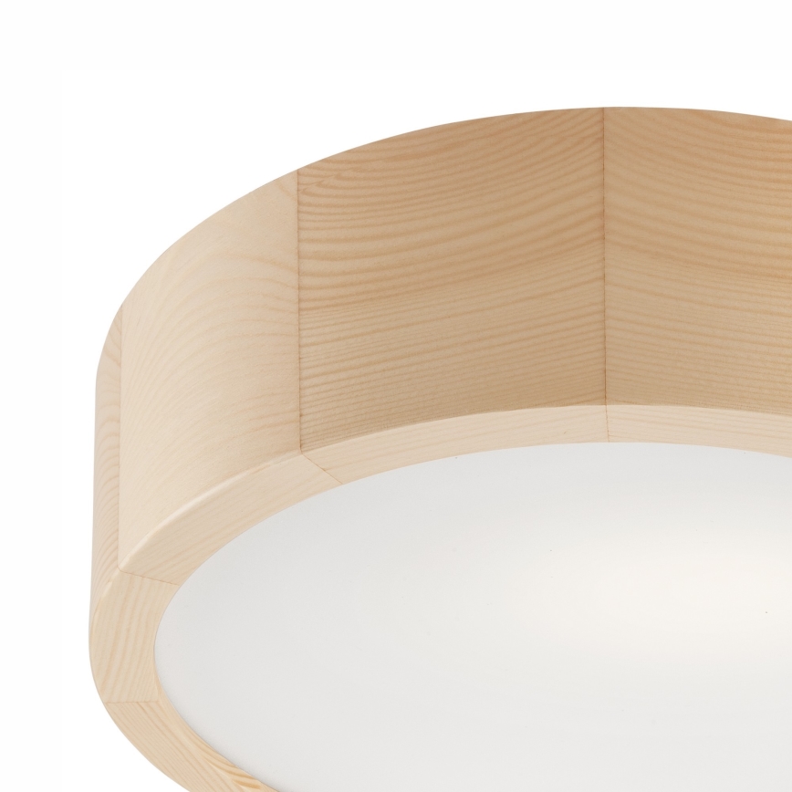 Bathroom ceiling light NATURAL 2xE27/15W/230V IP54 pine ø 27 cm - FSC certified