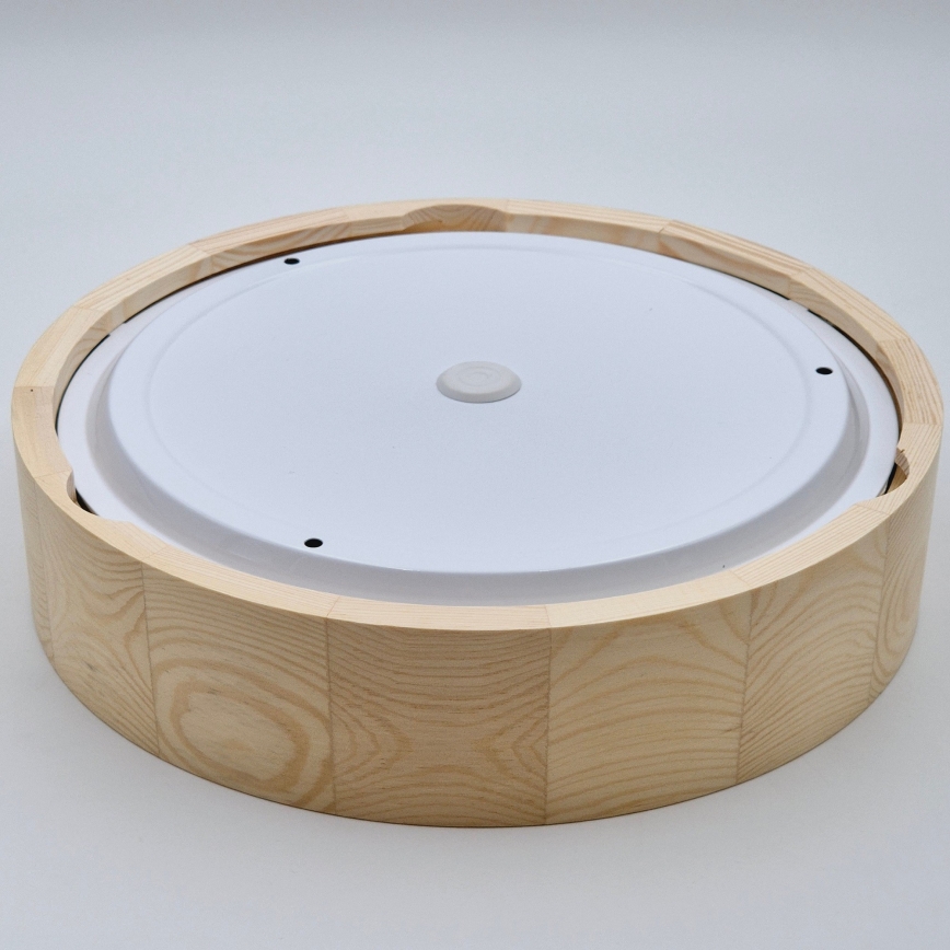 Bathroom ceiling light NATURAL 3xE27/15W/230V IP54 pine ø 37 cm