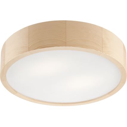 Bathroom ceiling light NATURAL 3xE27/15W/230V IP54 pine ø 37 cm
