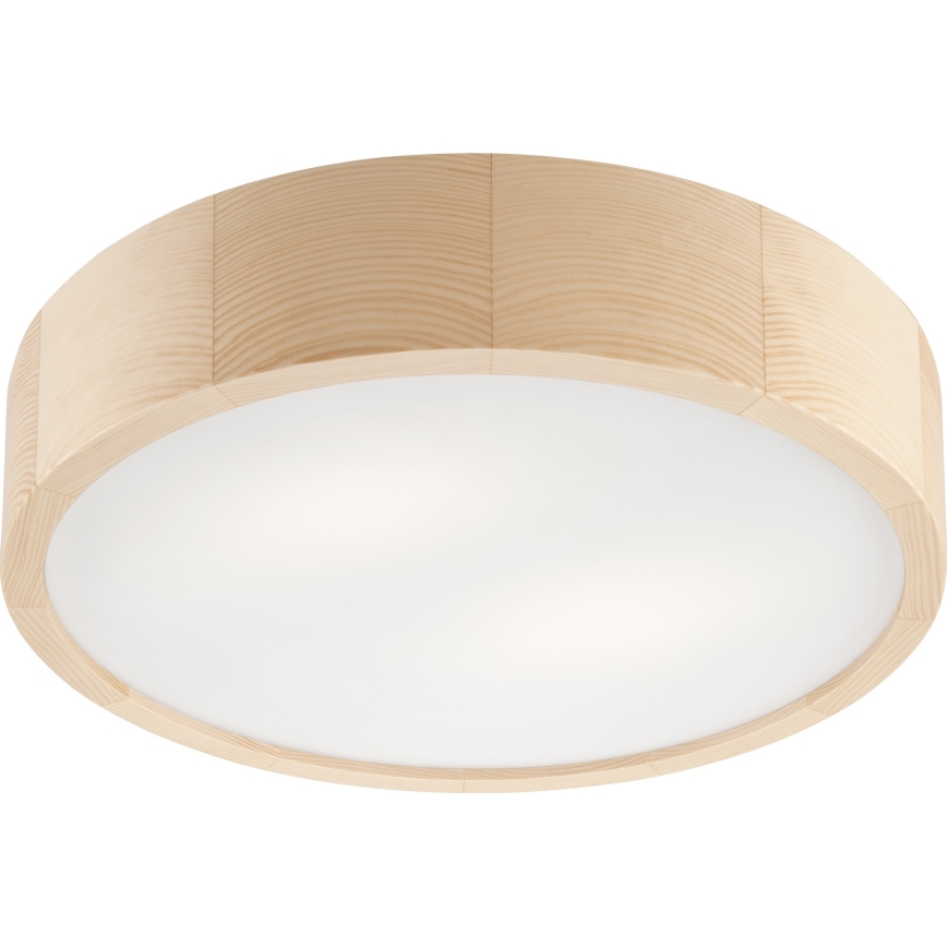 Bathroom ceiling light NATURAL 3xE27/15W/230V IP54 pine ø 37 cm