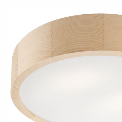 Bathroom ceiling light NATURAL 3xE27/15W/230V IP54 pine ø 37 cm