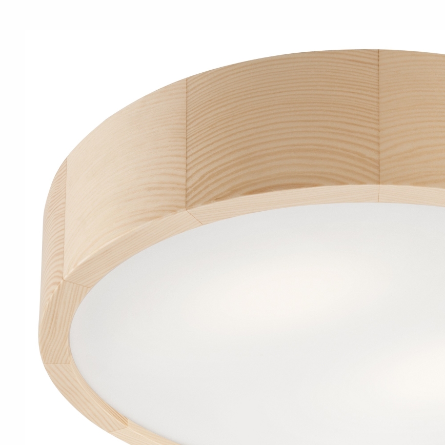 Bathroom ceiling light NATURAL 3xE27/15W/230V IP54 pine ø 37 cm