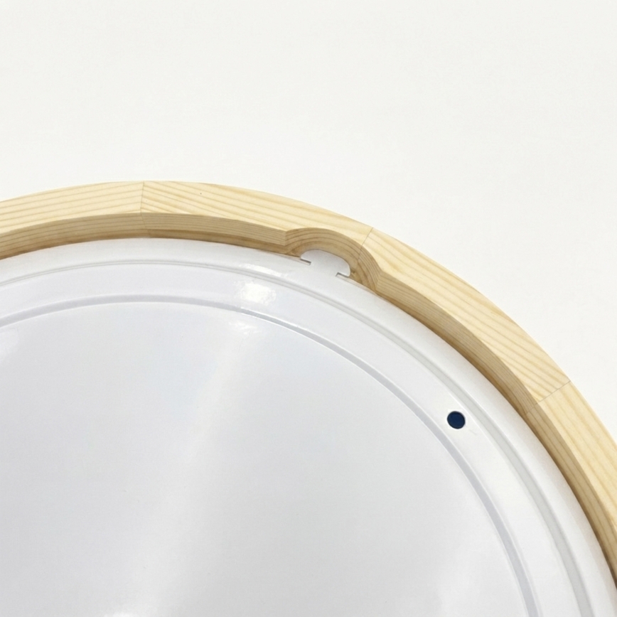 Bathroom ceiling light NATURAL MODERN 2xE27/15W/230V IP54 Ø 27.5 cm pine