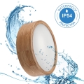 Bathroom ceiling light OAK 2xE27/15W/230V IP54 oak ø 27 cm - FSC certified