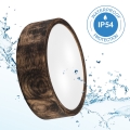 Bathroom ceiling light OAK SMOKY 2xE27/15W/230V IP54 ø 27,5 cm oak/brown