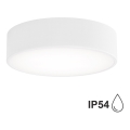 Bathroom ceiling light with a sensor CLEO 2xE27/24W/230V d. 30 cm white IP54