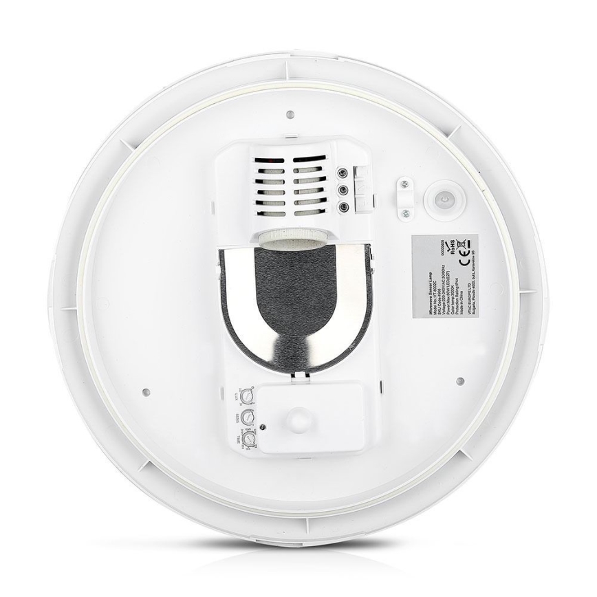 Bathroom ceiling light with sensor 1xE27/60W/230V IP44 ø 29,6 cm