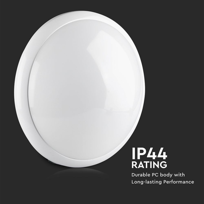 Bathroom ceiling light with sensor 1xE27/60W/230V IP44 ø 29,6 cm
