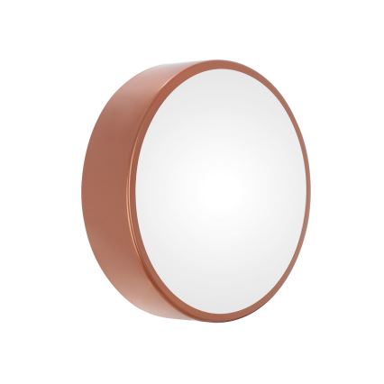 Bathroom ceiling light with sensor CLEO 2xE27/24W/230V Ø 30 cm copper IP54