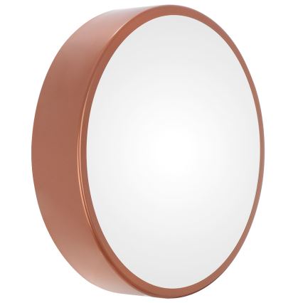 Bathroom ceiling light with sensor CLEO 3xE27/24W/230V Ø 40 cm, copper finish, IP54