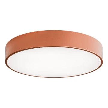 Bathroom ceiling light with sensor CLEO 4xE27/24W/230V Ø 50 cm IP54 copper