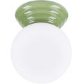 Bathroom ceiling light ZORI 1xG9/8W/230V Ø 12 cm IP44 green