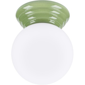 Bathroom ceiling light ZORI 1xG9/8W/230V Ø 12 cm IP44 green