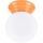 Bathroom ceiling light ZORI 1xG9/8W/230V Ø 12 cm IP44 orange
