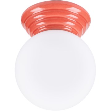 Bathroom ceiling light ZORI 1xG9/8W/230V Ø 12 cm IP44 pink