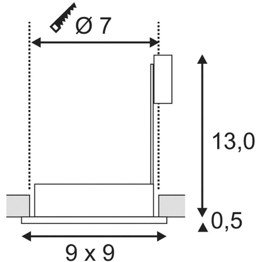 Bathroom light FGL OUT 1xGU10/35W/230V IP44