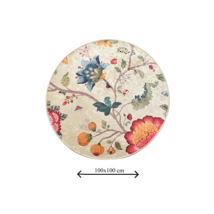 Bathroom mat ARYA d. 100 cm colorful