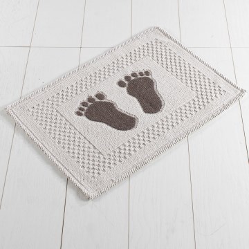 Bathroom mat FOET 50x70 cm white
