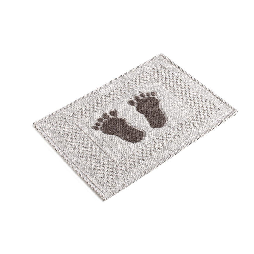 Bathroom mat FOET 50x70 cm white