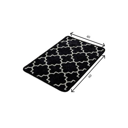 Bathroom mat KUPA 40x60 cm black