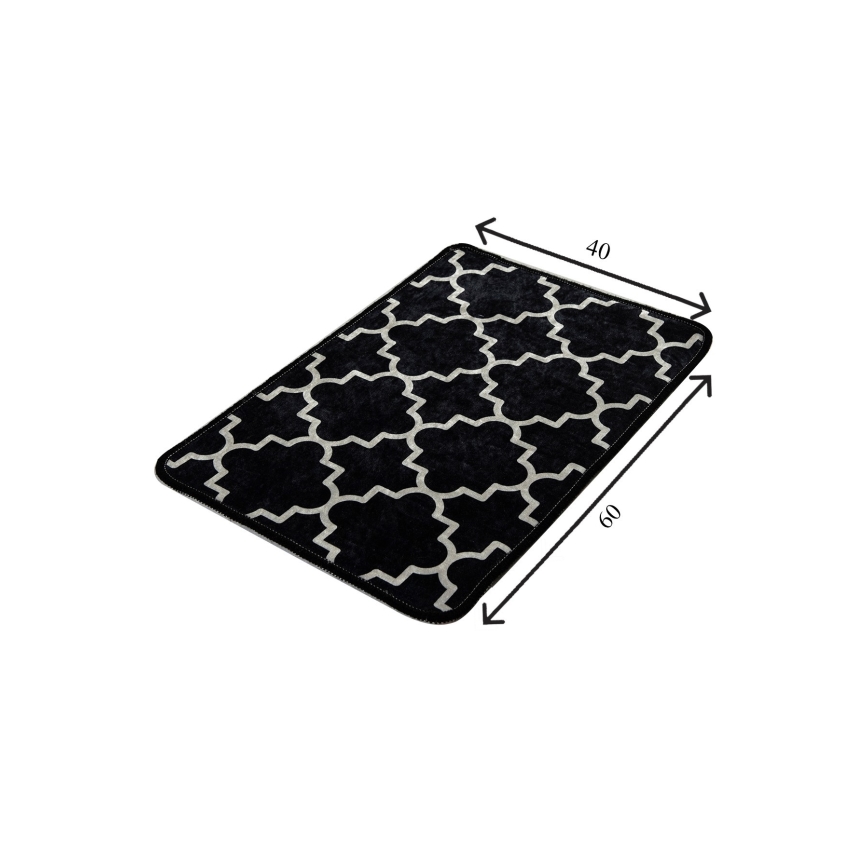 Bathroom mat KUPA 40x60 cm black