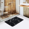 Bathroom mat MARBLE 40x60 cm black