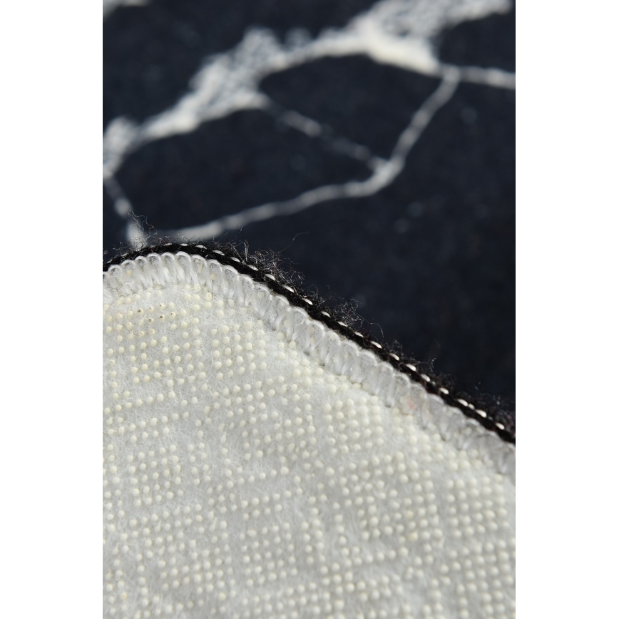 Bathroom mat MARBLE 40x60 cm black