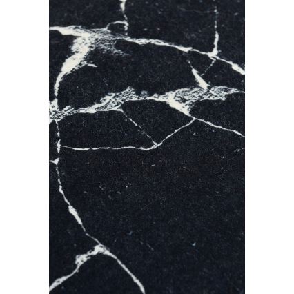 Bathroom mat MARBLE 40x60 cm black