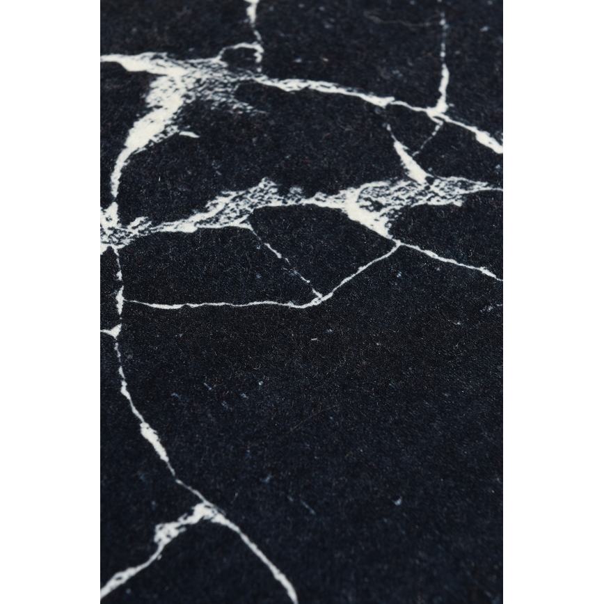 Bathroom mat MARBLE 40x60 cm black