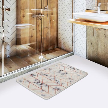 Bathroom mat MOREA 40x60 cm beige