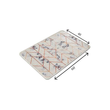 Bathroom mat MOREA 40x60 cm beige