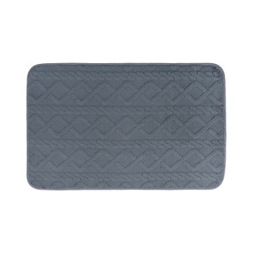 Bathroom mat NEW STYLE 3D 60x90 cm dark gray
